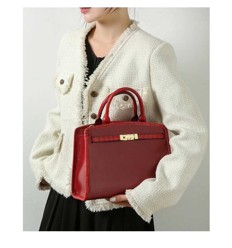 Wide Silver New Arrival Tote Large Capacity Handbags Crocodile Bag