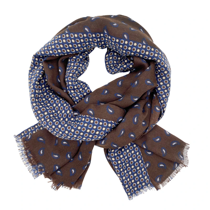 Fashion Scarf Regalo PARA Hombres Y Mujeres Blue Bandana Print Scarf