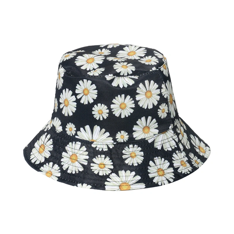 Abstract Printed Pattern Bucket Hat Double Sided Bucket