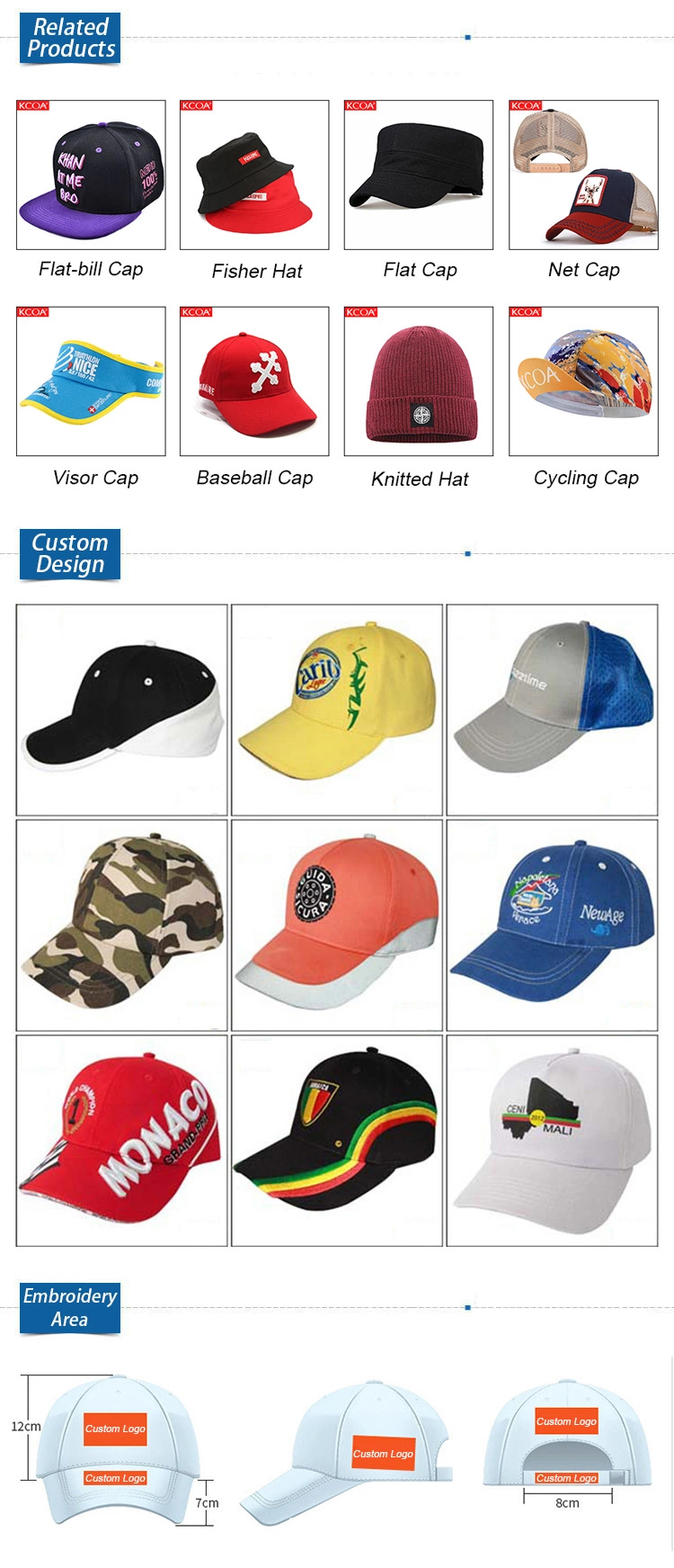 Wholesale High Quality Customized Designed Cotton Fishing Bucket Hat