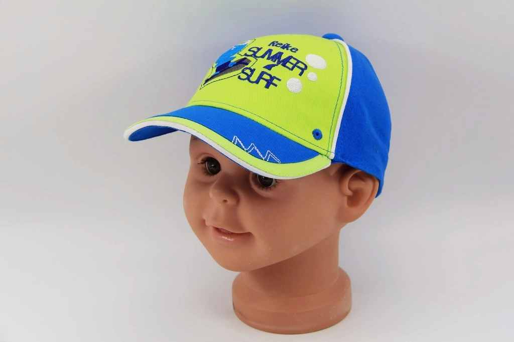 Child Summer Baseball Cap with Rhinoceros Surfing Embroidery