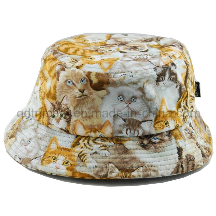 Washed Contrast Binding Twill Sport Fishing Bucket Hat (TRBH016)