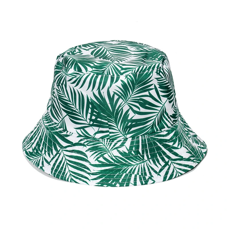 Custom Logo Bucket Hat Summer Fisherman Gorras, Women Reversible Sun Cap