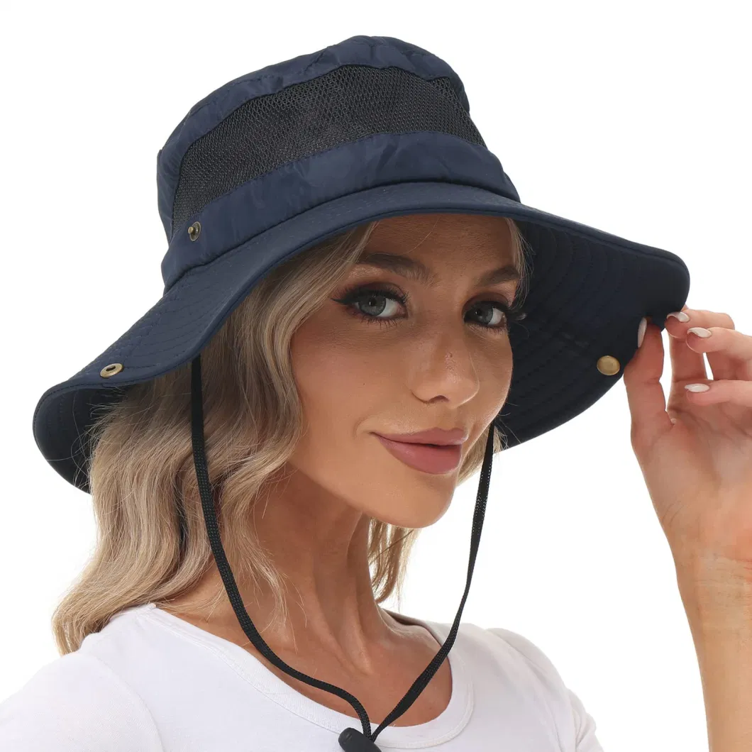 Sun Waterproof Women Gardening Wide Brim UV Protection Foldable Fishing Hat