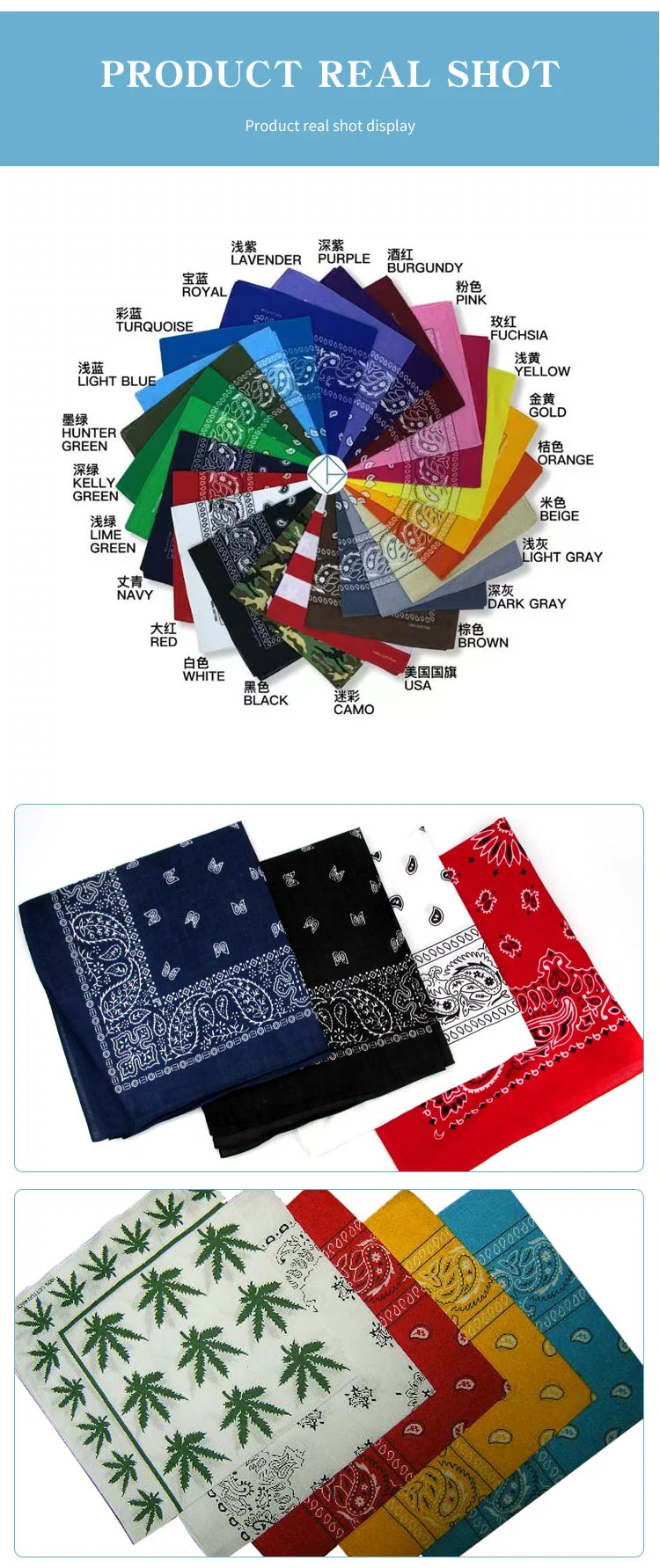 Custom Digital Printed Men Pocket Square Bandanas Scarf