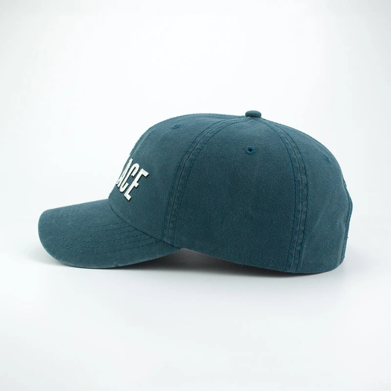 Brushed Cotton Baseball Cap with Embroidery Fashion Sports Snapback Promotion Hat and Golf Cap