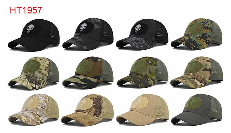 Unisex Gender Cool Fashion All Over Print Wide Brim Camouflage Sun Visor Bucket Hat Men