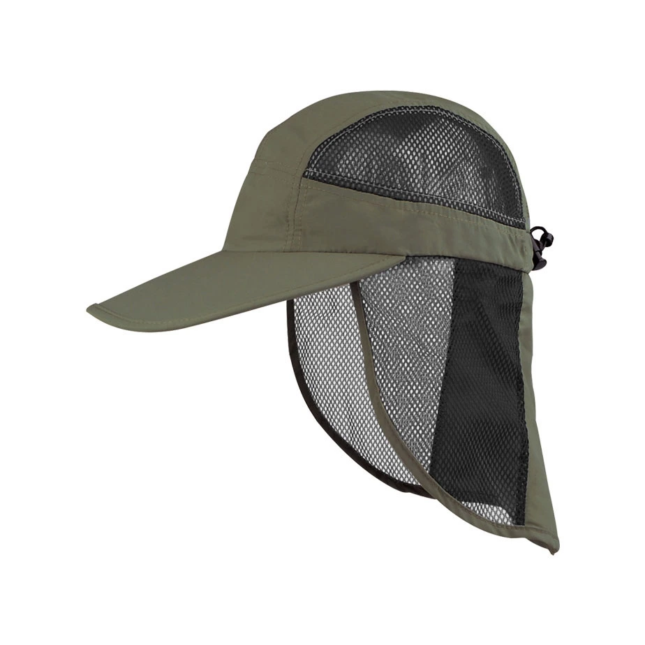 Wholesale Custom Logo Fashion Fisherman for Sun Fishing Outdoor UV Cap W/Mesh Flap