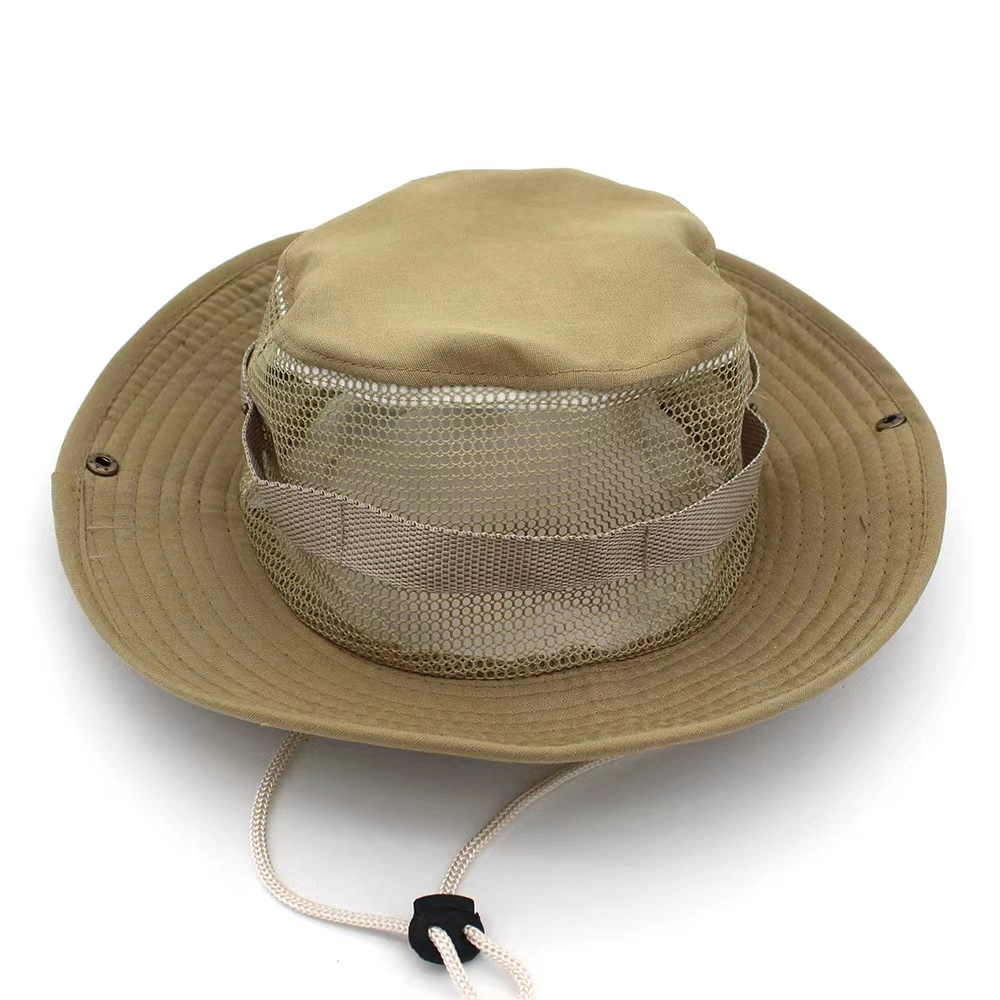 Jungle Fisherman with Wide Brim Safari Camouflage Bucket Hat