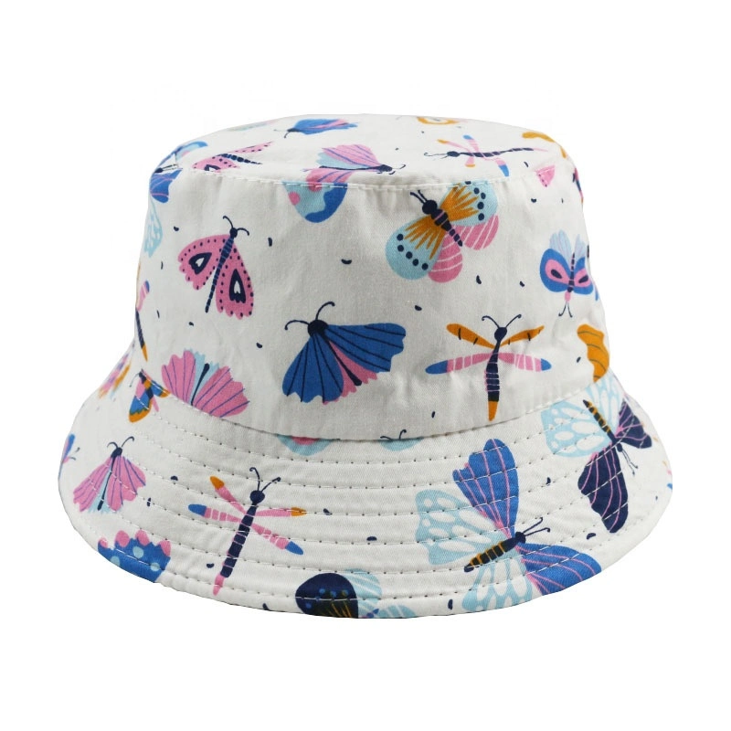 Spring Kids Cute Cotton Outdoor Children Lovely Luxury Factory Price Low MOQ Baby Bucket Hats Fishing Cap