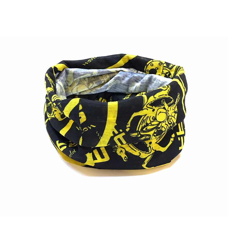 Scarf Silk Cotton Square Scarf Seamless Face Animal Head Wear Tube Bandana Fish Smile Scarf Camo