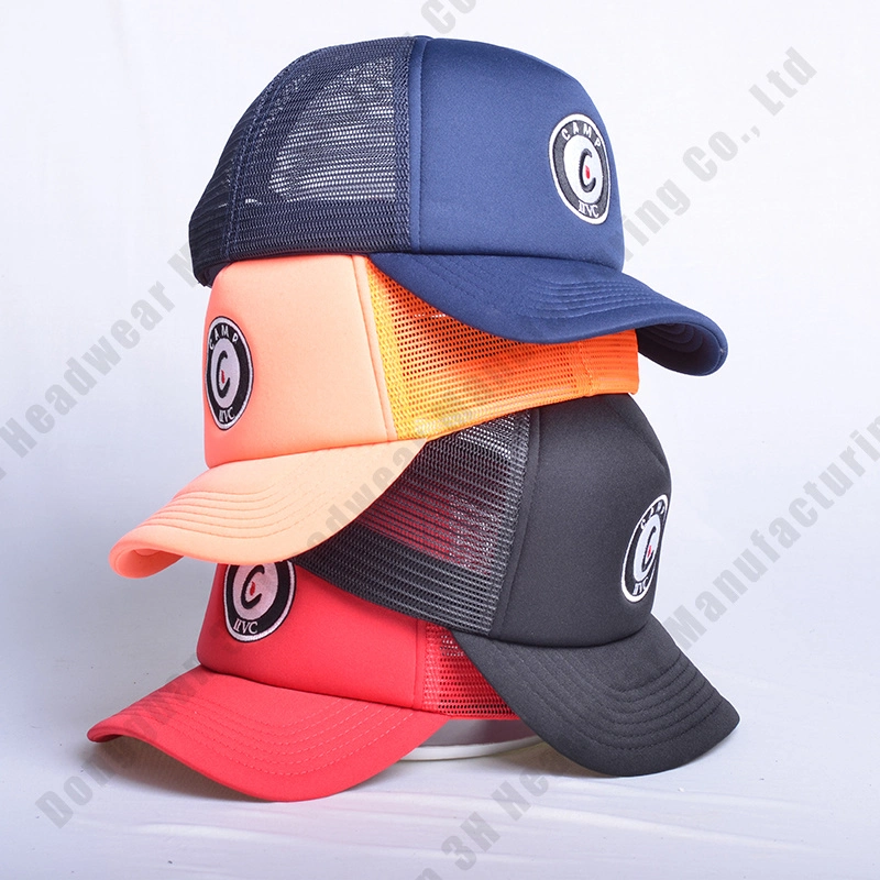 Design Your Hat 5 Panel Baseball Gorras Custom Embroidery Logo Foam Trucker Caps