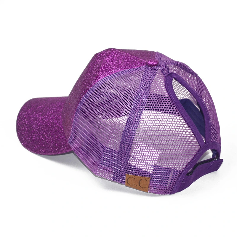 Low MOQ OEM Outdoor Fashionable Fluorescent Blingbling Baseball Cap