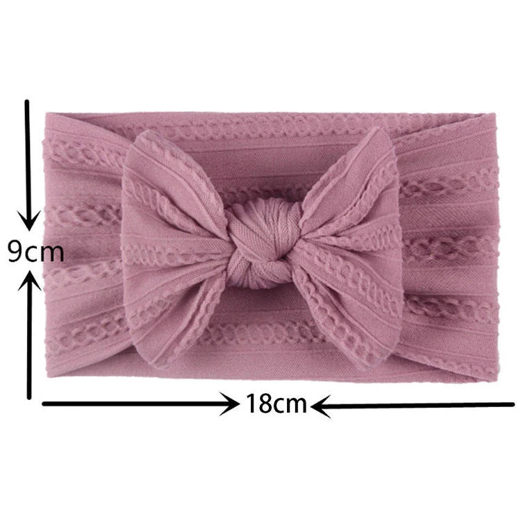 Children&prime;s Headdress Baby Bow Does Not Hurt The Skin Headband Boy Girl Wide Headscarf