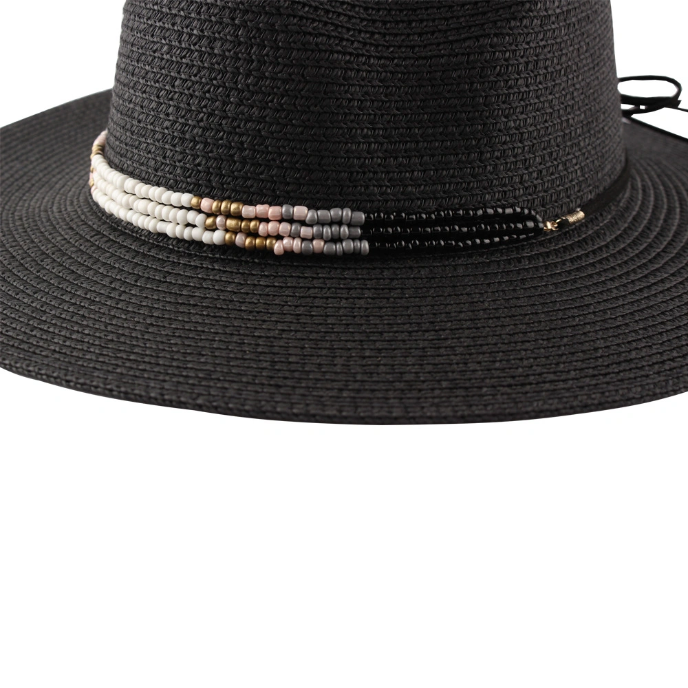 Sun Hats Women Men Summer Wide Brim Upf 50 Panama Fedora Foldable Straw Beach Hat