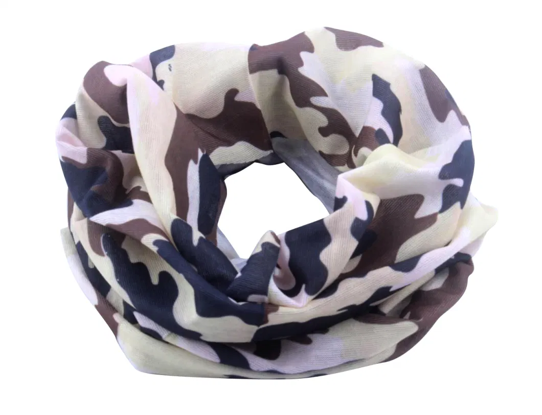 Hot Selling Custom Logo Camouflage Seamless Fishing Sunscreen Tube Neck Gaiter Bandana