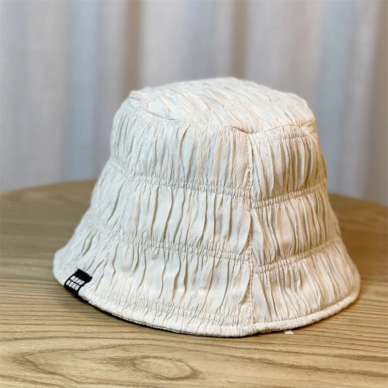 Cheaper Designer Customized Lady Knitted Fisherman Female New Fashion Autumn Winter Warm Basic Knitting Travel Sports Hats Pleated Bucket Hat