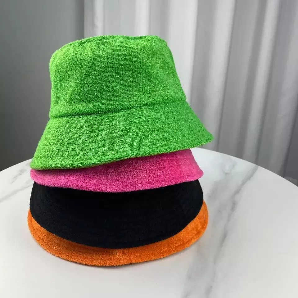 Hot Selling Cotton Terry Cloth Toweling Luxury Custom Unisex Wholesale Summer Bucket Hat