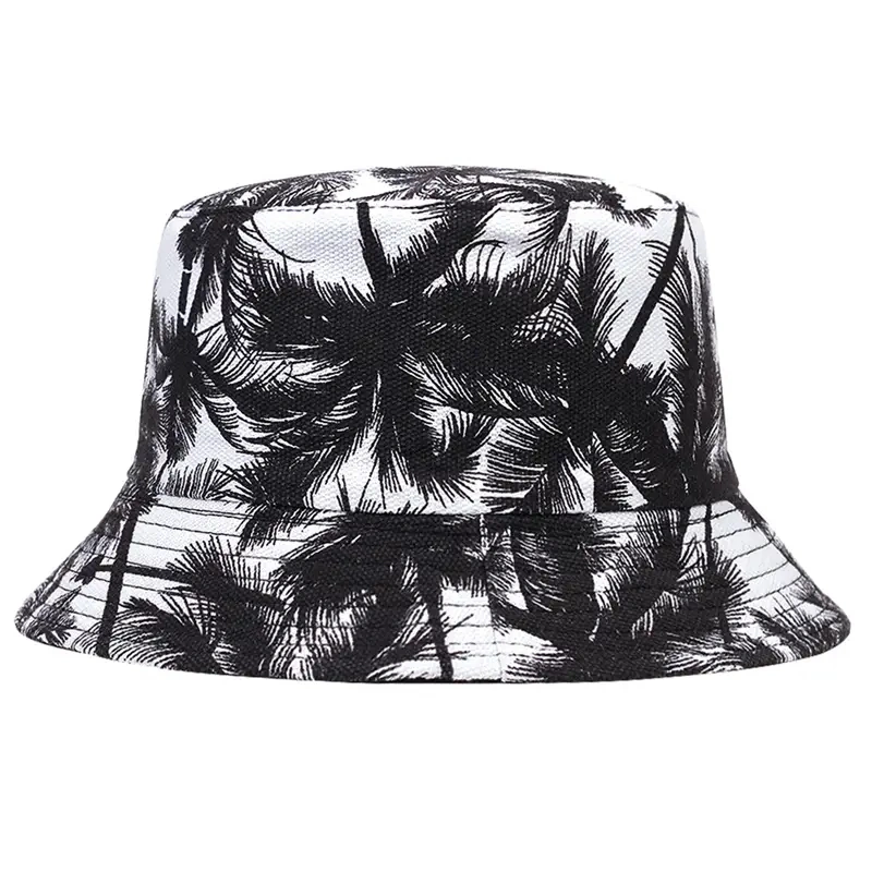 Leaf Print Bucket Hat Unisex Men Women&prime;s Hat New Year Presents Christmas Valentine&prime;s Gift Hats