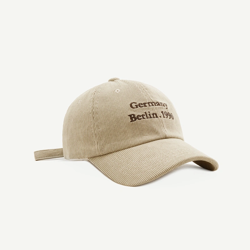 Custom Corduroy Embroidery Logo Trucker Hats Mesh Back Caps