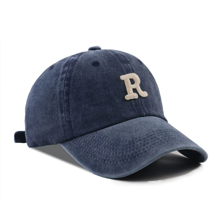 Black Custom Headwear New Fashion Embroidered Customize Black Cotton 6 Panel Baseball Cap Hats