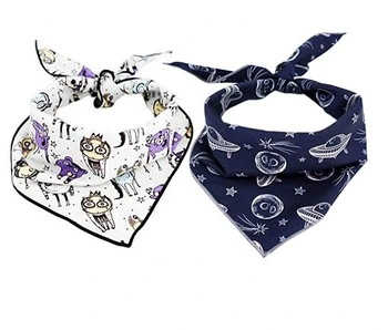 Hanyang Pet Products Pet Accessories Wholesale Custom Logo Pet Triangle Neckwear Pet Scarf Dog Bandana