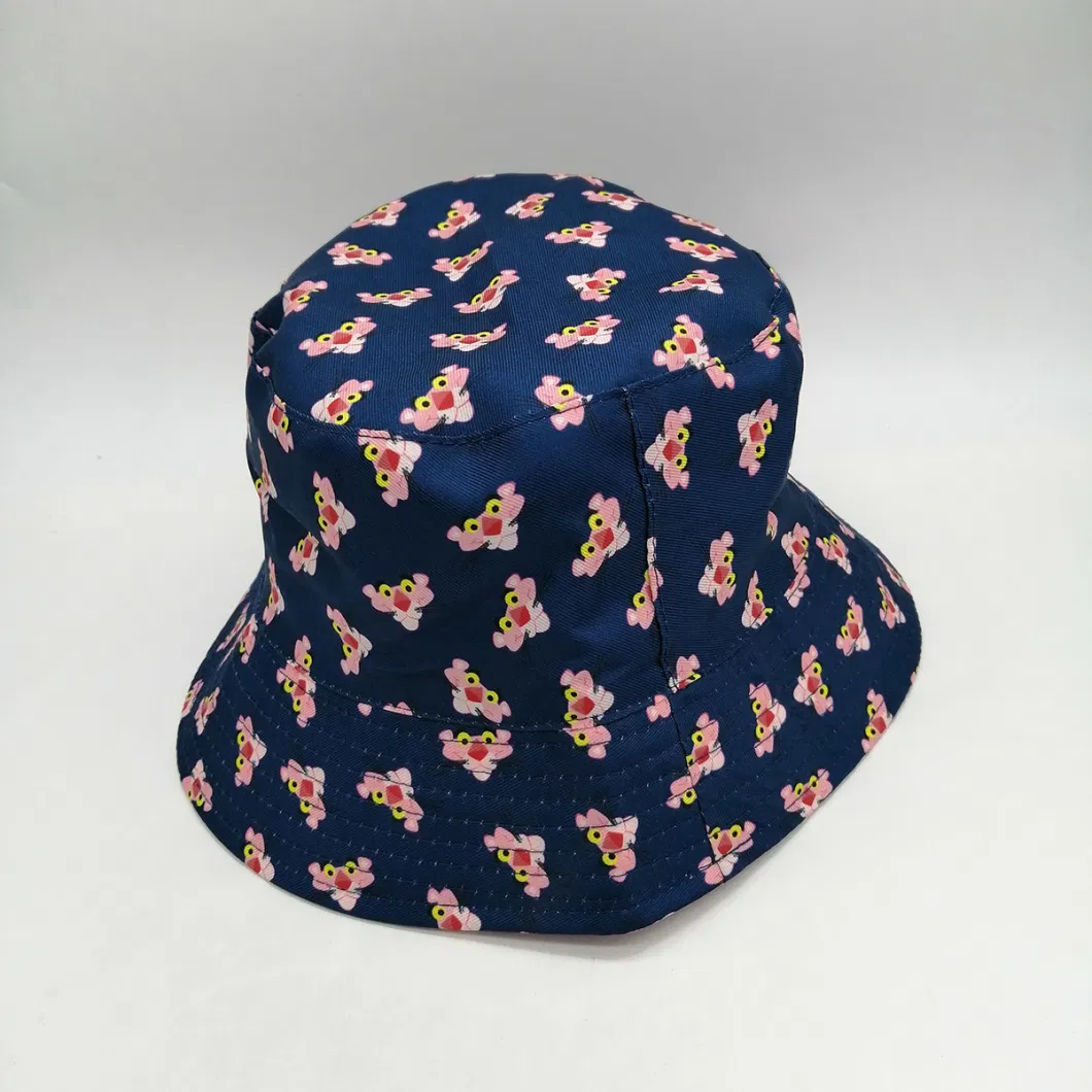 Wholesale Custom Printed Toddler Kids Boys Girls Cute Bucket Fishing Hats