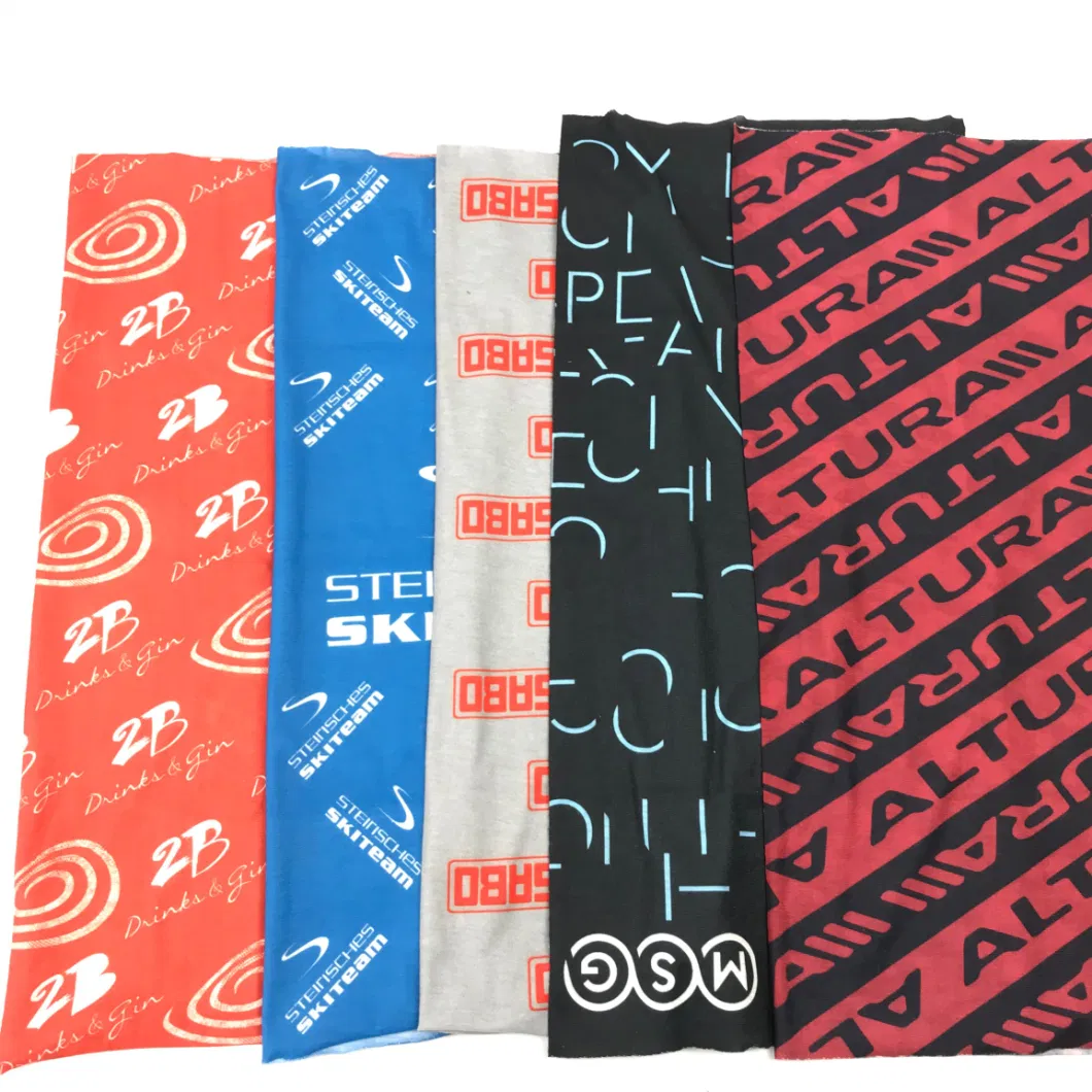 Custom Design Tube Seamless Sublimation Printing Polyester Multi-Functional Bandana