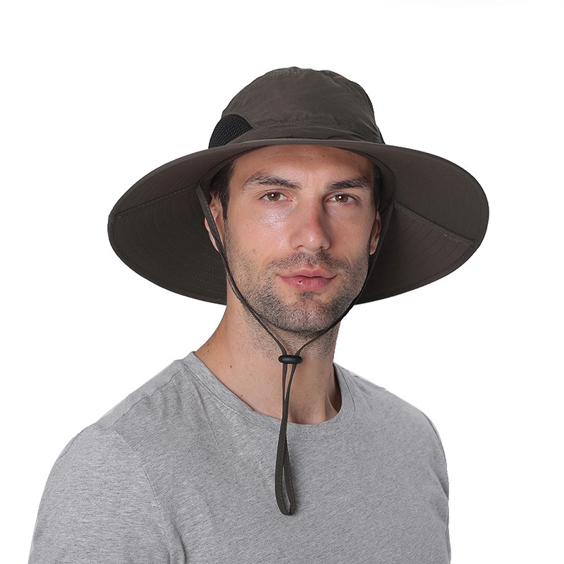 Wholesale Waterproof Wide Brim Bucket Hat Foldable Boonie Fishing Hiking Sun Hat