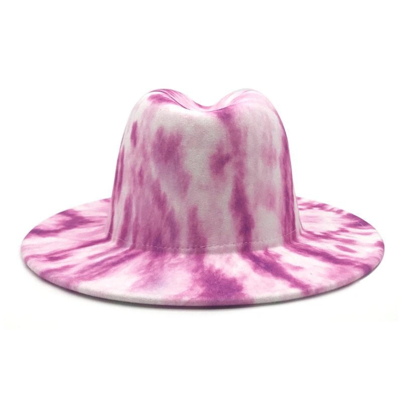 2 Tone Tie Dye Fedora Hat