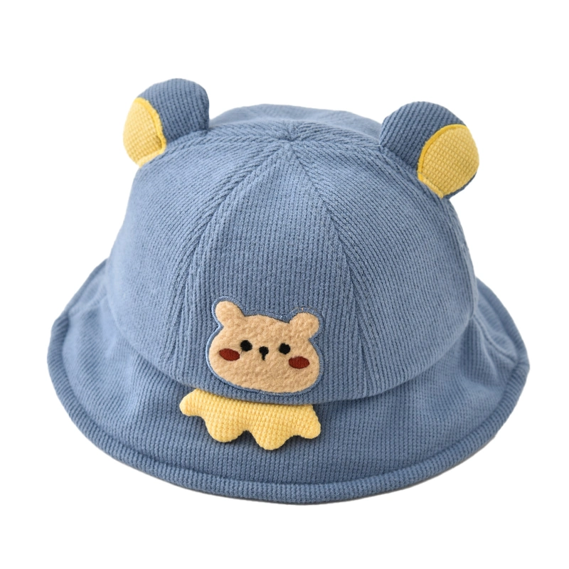 Wholesale Manufacturer Cute Custom Corduroy Autumn Winter Children Bucket Hat Fisherman Hat for Outdoor Activities