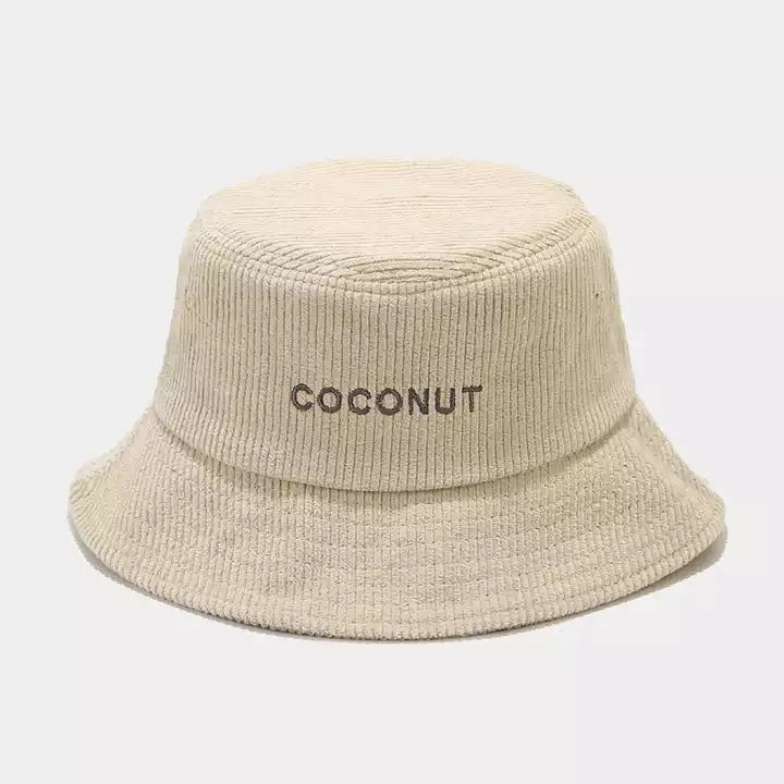 Made in China Custom Embroidery Logo Fisherman Hats Sun Proof Plain Blank Fall Corduroy Bucket Hats