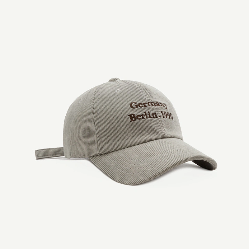 Custom Corduroy Embroidery Logo Trucker Hats Mesh Back Caps