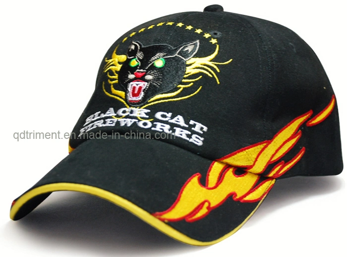 Brushed Cotton Twill Sandwich Embroidery Sport Baseball Cap (TRB040)