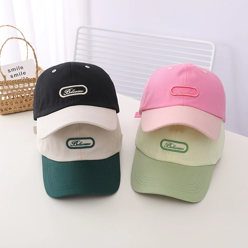 Two Color Splicing Cute Baseball Caps Adjustable Children&prime;s Caps