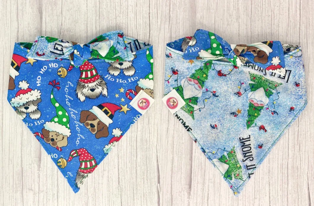 Hanyang Wholesale Cotton Printed Washable Triangle Bibs Pet Dog Bandana