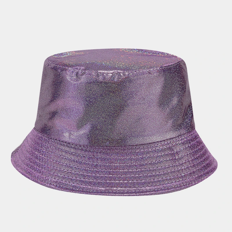 Promotional Branded Gifts Rainbow Color Riversible PU Leather Outdoor Sports Bucket Hats