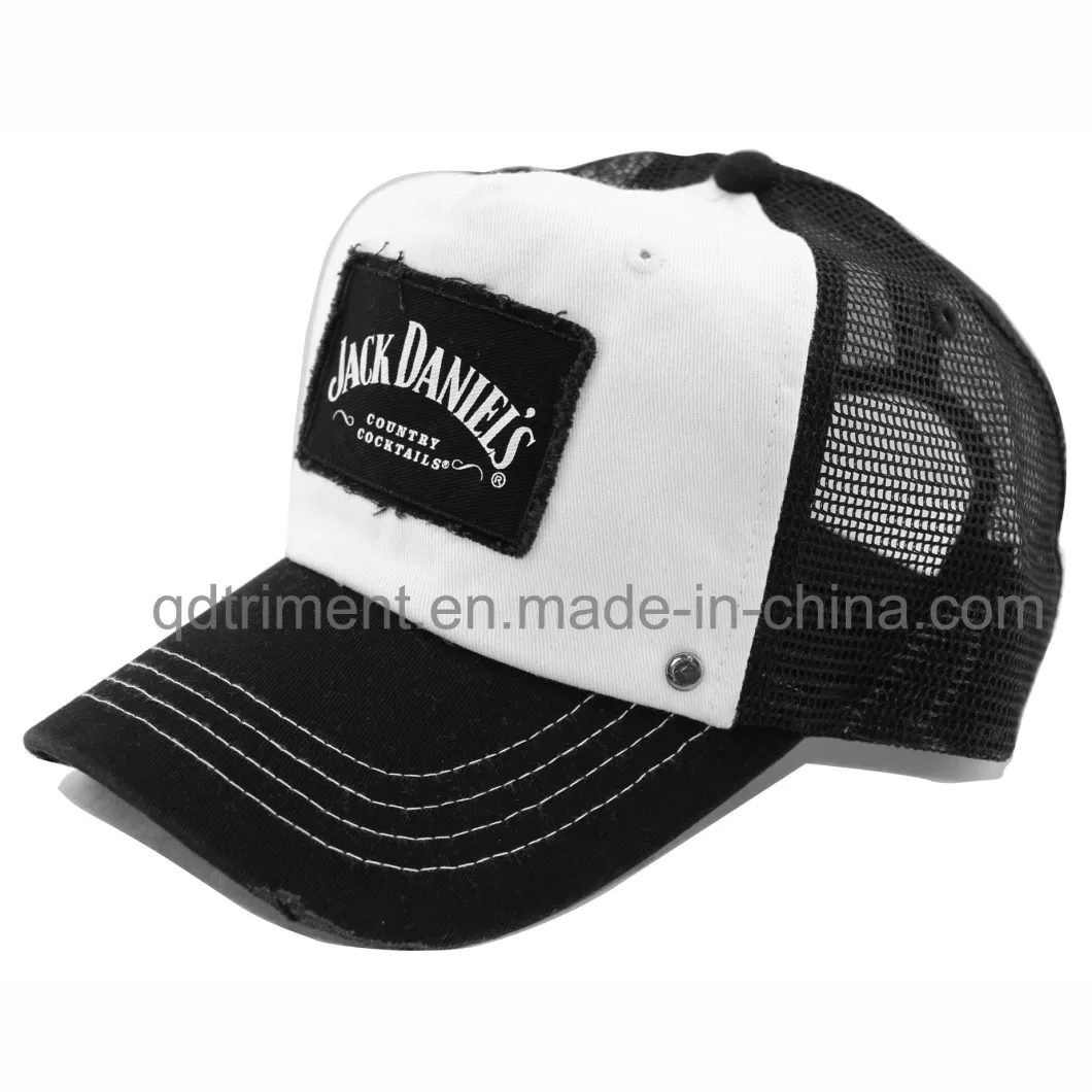 Constructed Joint 3D Embroidery Snapback Mesh Trucker Cap (TRT038)