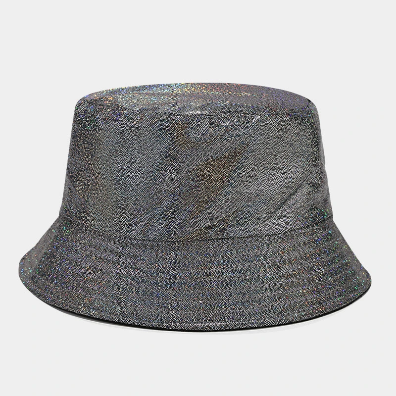 Promotional Branded Gifts Rainbow Color Riversible PU Leather Outdoor Sports Bucket Hats