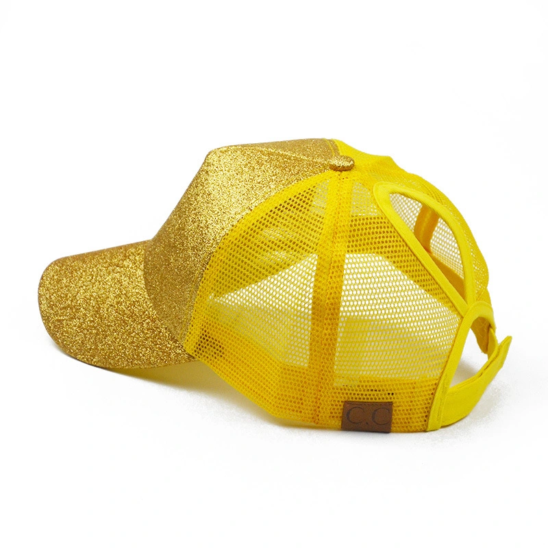 Low MOQ OEM Outdoor Fashionable Fluorescent Blingbling Baseball Cap