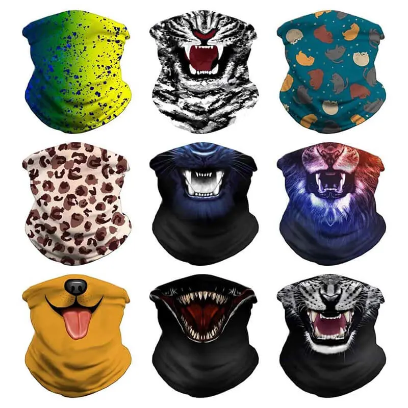 Custom Multi Colors Tubular Headwear Microfiber Unisex Wristband Bandana for Cycling