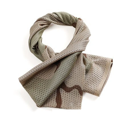 Jungle Camouflage Military Style Scarf with Logo