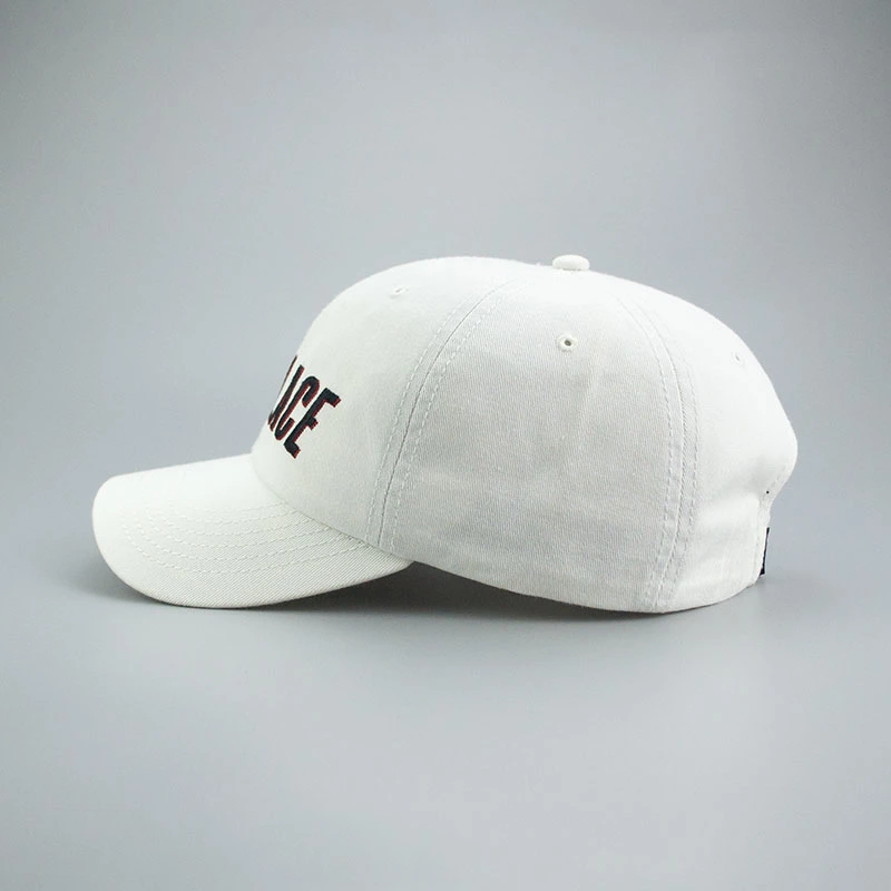 Brushed Cotton Baseball Cap with Embroidery Fashion Sports Snapback Promotion Hat and Golf Cap