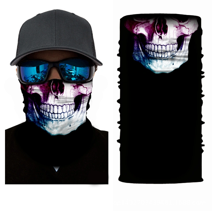 Wholesale Skull Half Face Series Seamless Magic Headscarf/Bandana