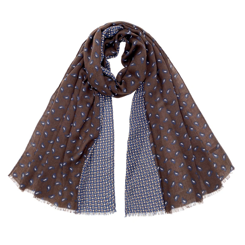 Fashion Scarf Regalo PARA Hombres Y Mujeres Blue Bandana Print Scarf