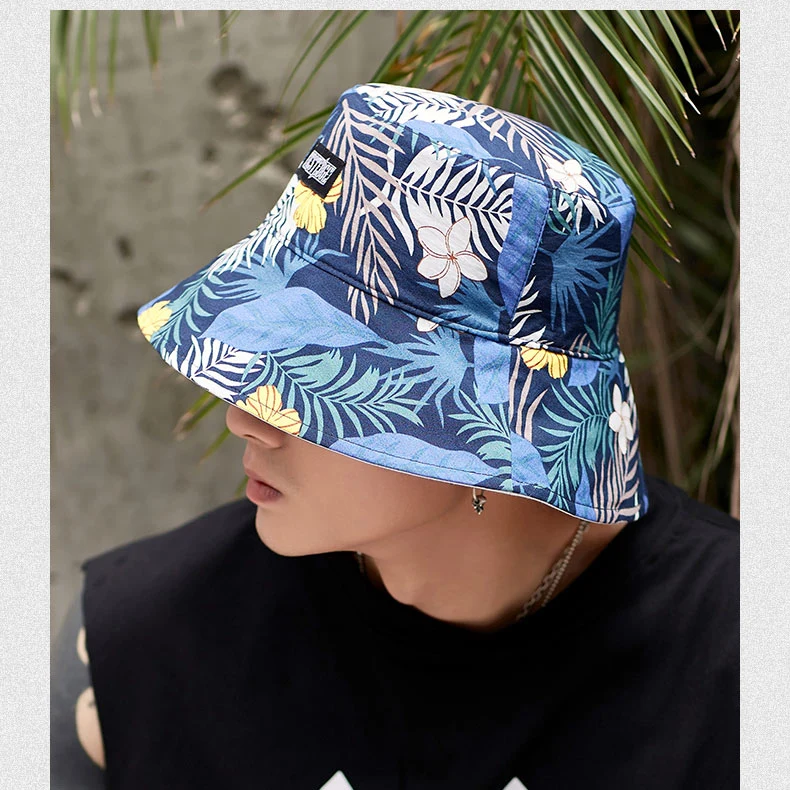 Custom Made Fashion New Design Printed Fisherman Hat Mens Bucket Hat