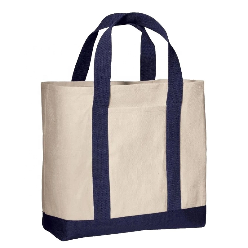 Reusable Eco Promotional Blank Tote Canvas Shopping Bag with Custom Printed Logo Linen Tote Bag