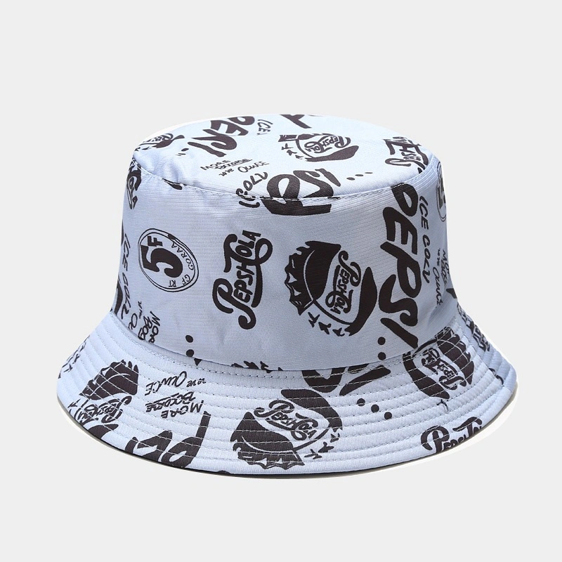 Customized Reversible Summer Fashion Print Bucket Hat Women Beach Sun Cap Reversible Bob Fisherman Hat