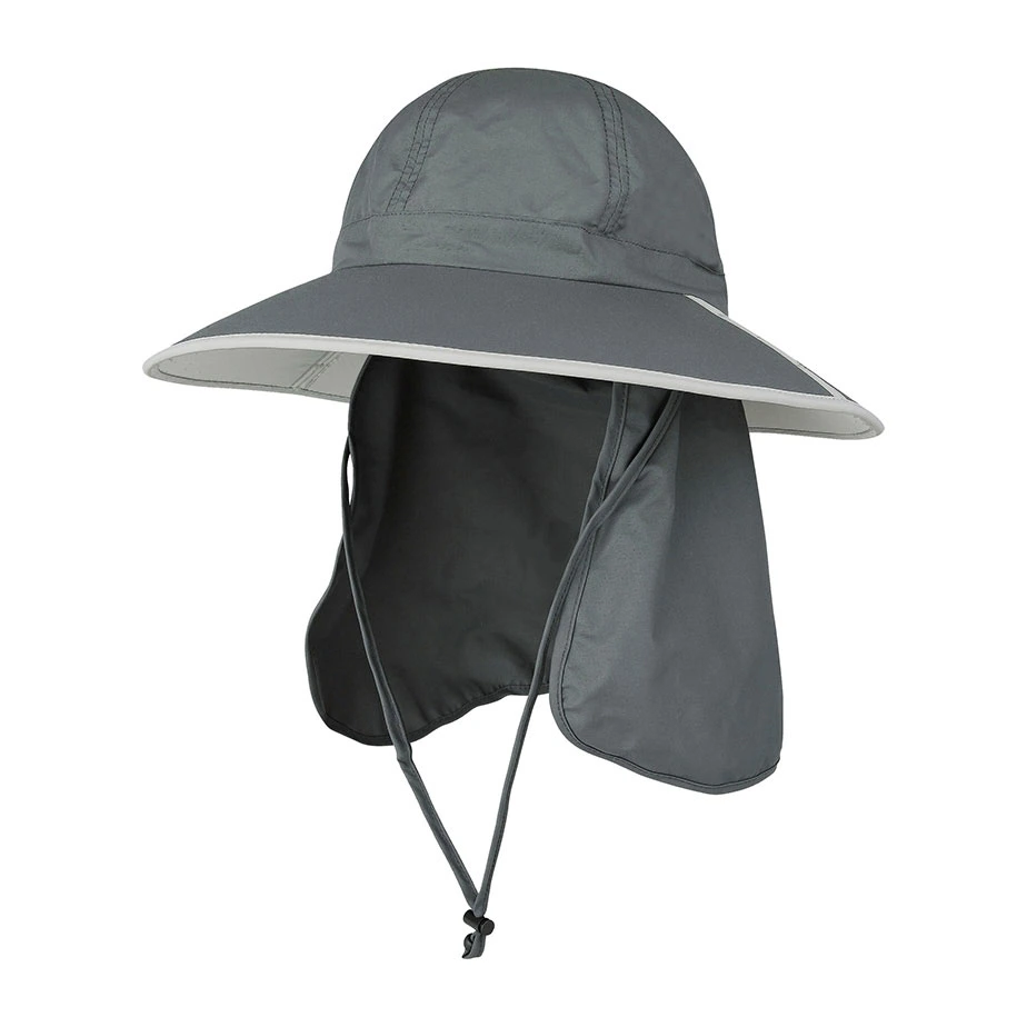 Wholesale Custom Logo Fisherman Boonie Gorras Sun Fishing Folding Large Brim Bucket Flap Cap Hat