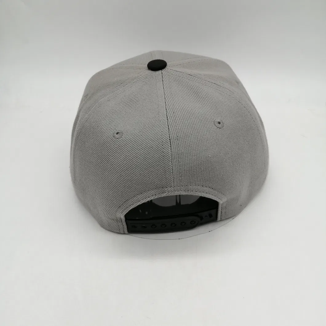 Custom Logo Hip Hop Snapback Cap High Quality 6 Panelflat Brim Basketball Caps New Gray Fitted Hats